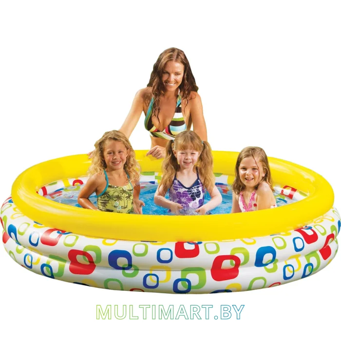 Надувной бассейн Intex Wild Geometry 168х41 (58449)